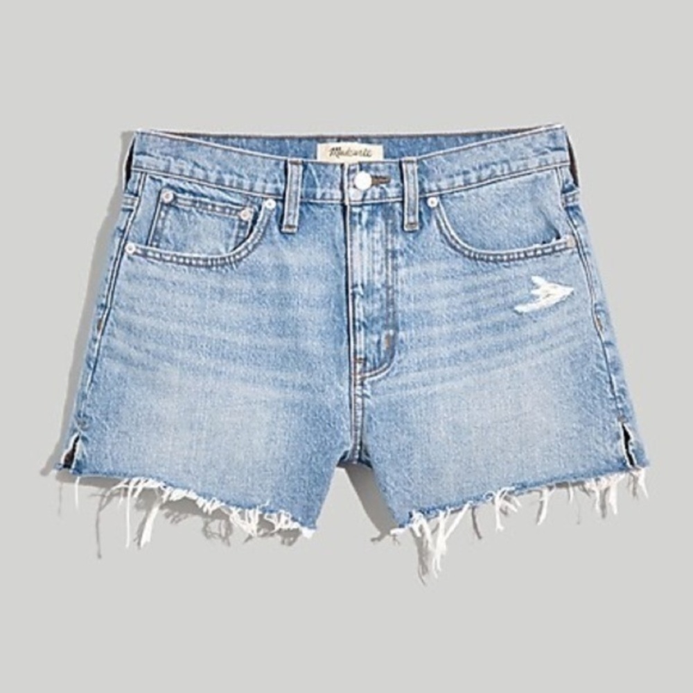 Madewell Side Slit Jean Short